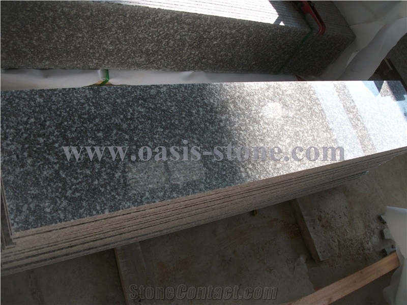China Pink G664 Granite Stairs & Steps,Misty Brown Granite Stairs
