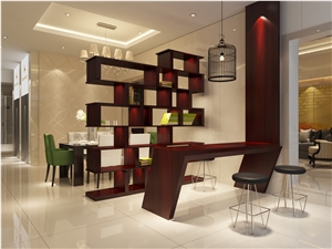 Emin Nano Glass Beige Crystallized Stone Tiles Big Slab Solide Surface Artificial Stone Tile