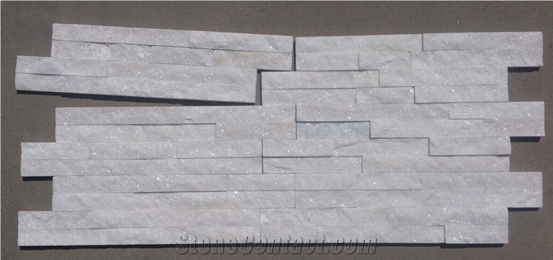 Fargo China Laizhou White Marble Z Shape/S Shape Cultured Stone Stacked Stone Veneer, Wall Crazy Cladding Panels, Exposed Wall Stone