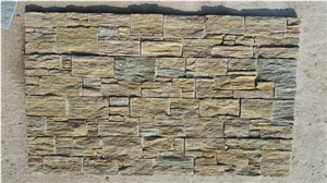 Fargo China Multicolor Slate Stacked Stone Veneer with Cement Base,Exposed Wall Ledge Stone/Wall Cladding Panels with Concrete Base