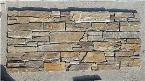 Fargo China Multicolor Slate Stacked Stone Veneer with Cement Base,Exposed Wall Ledge Stone/Wall Cladding Panels with Concrete Base