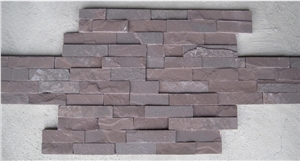 Fargo China Pink Quartzite Z Shaped Wall Crazy Panels, Quartzite Stacked Stone Veneer for Wall Decor, Exposed Wall Ledge Stone