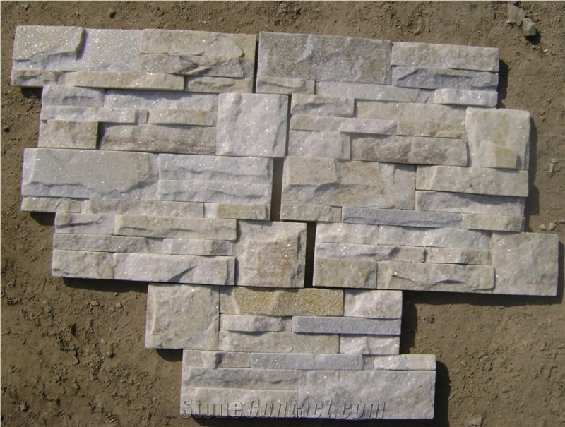 Fargo China Pink Quartzite Z Shaped Wall Crazy Panels, Quartzite Stacked Stone Veneer for Wall Decor, Exposed Wall Ledge Stone