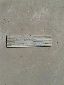 Fargo Grey Slate Wall Cladding Stone,Stacked Water-Fall Veneer, Exposed Wall Panels