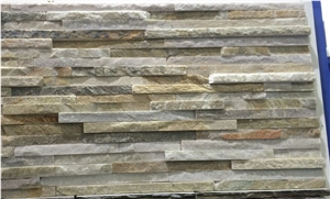 Fargo Grey Slate Wall Cladding Stone,Stacked Water-Fall Veneer, Exposed Wall Panels