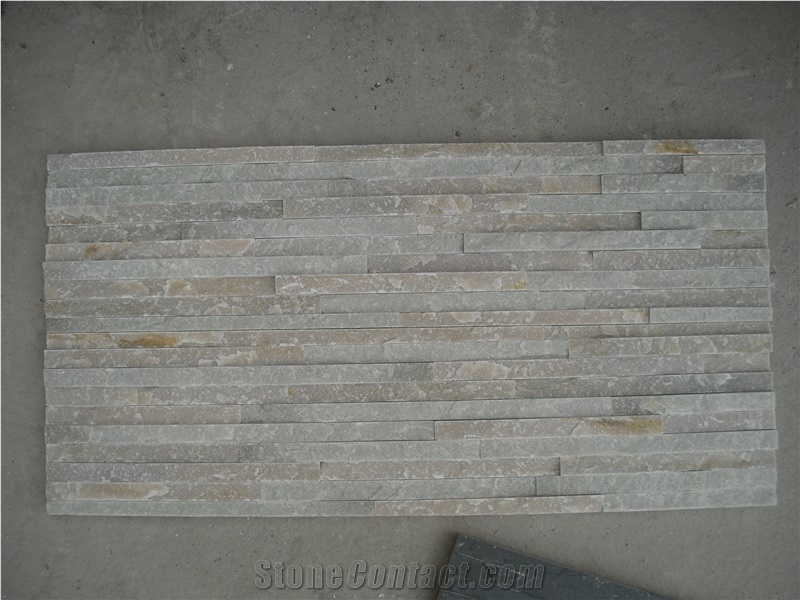 Fargo Multi-Color 014 Thin Stone Veneer,Stacked Waterfall Stone Veneer Panels for Wall Cladding,014 Multicolor Thin Ledge Stone