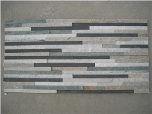 Fargo Multi-Color Thin Stone Veneer,Multi-Color Stacked Stone Veneer, Exposed Ledge Stone