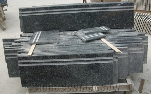 Fargo Verde Ubatuba Granite Staircase/Stair Treads, Polished Granite Steps & Risers