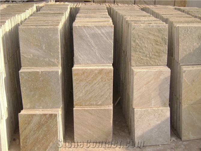 Fargo Yellow Slate/ 014 Yellow Slate Tiles for Wall/Floor, Chinese Multicolor Slate Tiles, Chinese Slate Floor Tiles