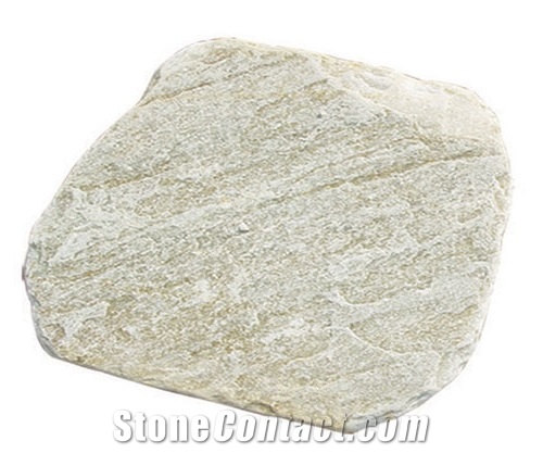 China Green Slate Round Shape Pavers