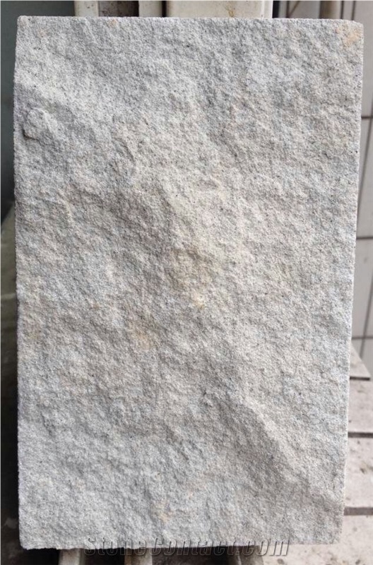 China White Sandstone Cultured Stone, Tumbled Free Style Wall Cladding Stacked Stone