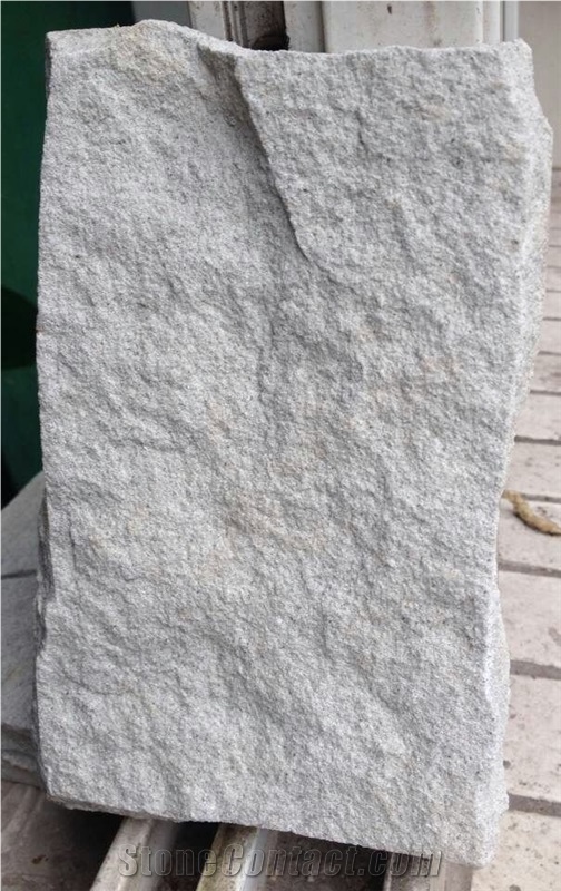 China White Sandstone Cultured Stone, Tumbled Free Style Wall Cladding Stacked Stone