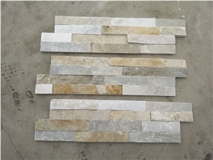 China Yellow Slate Ivory Wall Cladding Cultured Stacked Stone