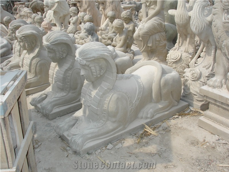 Hand Carved White Marble Statue Sculpture, Jade White Marble Statues