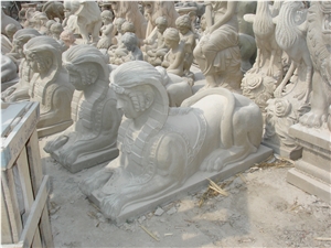 Hand Carved White Marble Statue Sculpture, Jade White Marble Statues