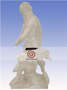 Hand Carved White Marble Statue Sculpture, White Marble Statues