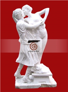 Hand Carved White Marble Statue Sculpture, White Marble Statues