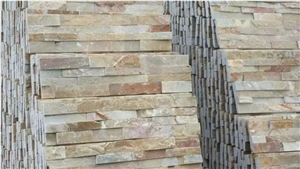 Factory Wholesale China Slate Slabs&Tiles Grey/Yellow/White Natural Surface Flooring and Wall Covering 100%Rockface Wall Panel Multicolor Culture Stone