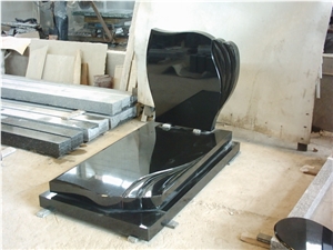 China G654 Black Granite Poland Style Tombstone & Monument