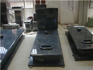 China G654 Black Granite Poland Style Tombstone & Monument