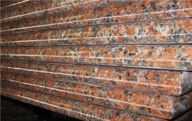 G562 Granite Slabs & Tiles, China Red Granite