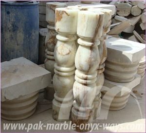 Onyx Master Balustrade & Railing, Green Onyx Pakistan Balustrades