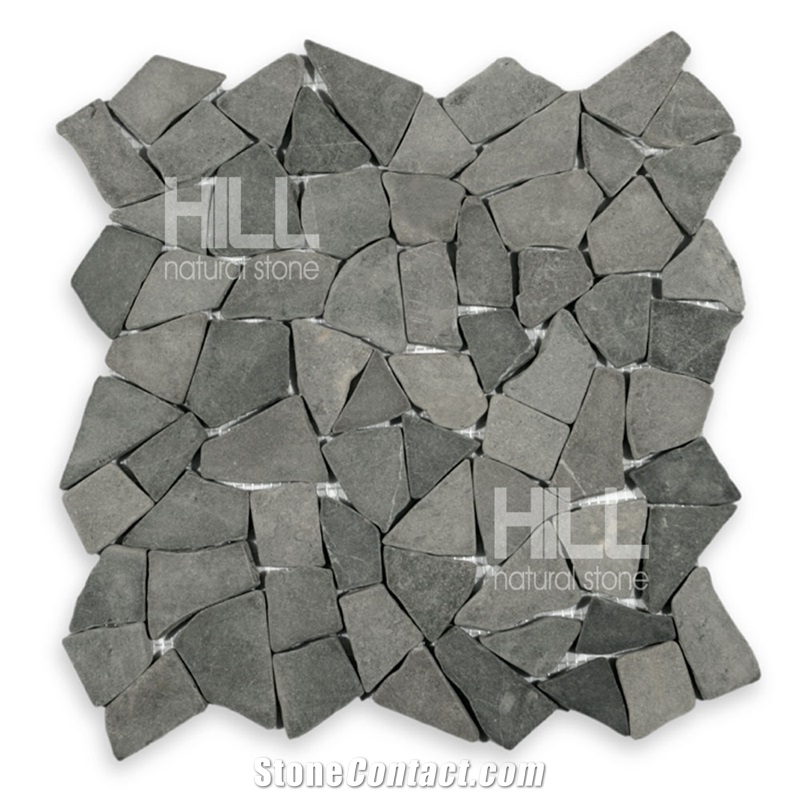 Burgo, Black Indonesia Marble Mosaic