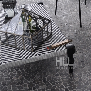 Burgo, Black Indonesia Marble Mosaic
