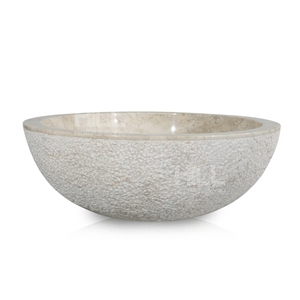 Fregona, Indonesia Black Rough Marble Bowl Sink