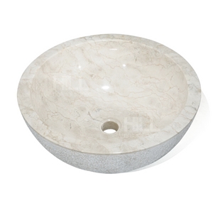 Fregona, Indonesia Black Rough Marble Bowl Sink