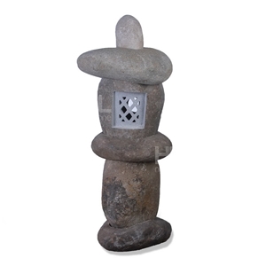 Garden Lamp, Indonesia River Stone Garden