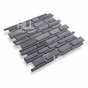 Monte, Black Indonesia Random Size Stick Tumbled Marble Monte, Black Indonesia Random Size Stick Tumbled Marble