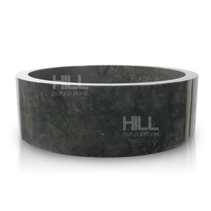 Motta, Indonesia Cylinder Polished Black Marble Sinks & Basin