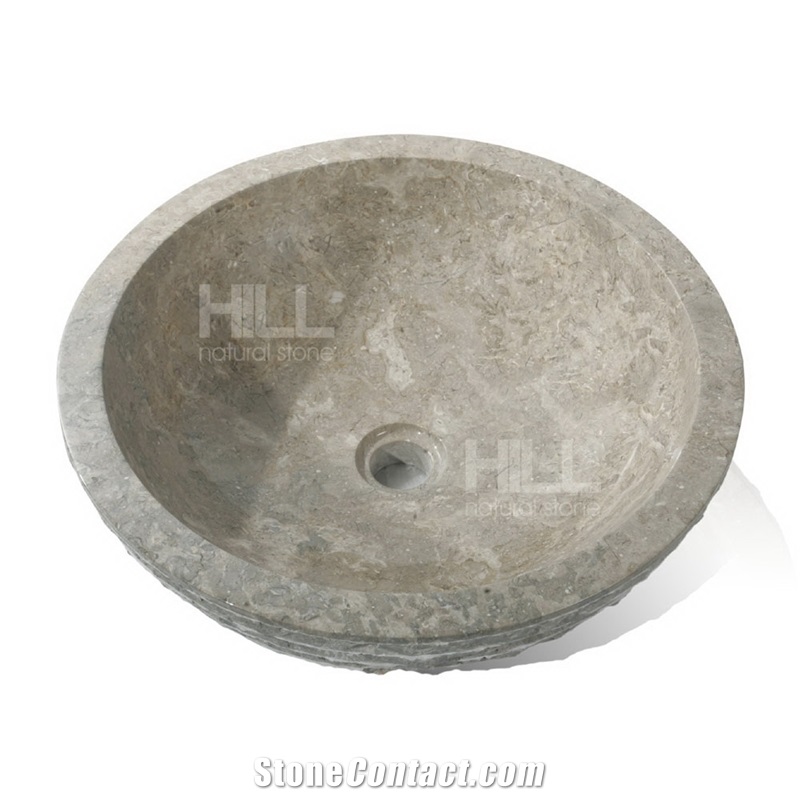 Umberto, Indonesia Hammered Marble Bowl Sink