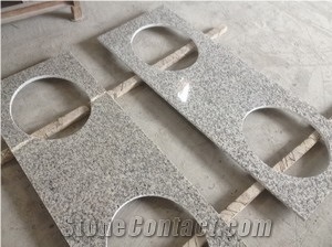 Tiger Skin White Granite Vanity Tops,China White Granite Polished Surface Bathroom Countertops