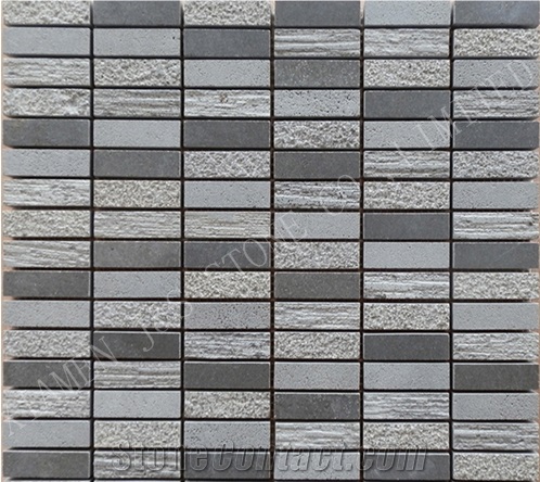 Basaltina / Basalto, China Grey Basalt Mosaic/Inca Grey Hexagon Mosaic Mosaics Basalt
