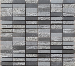 Basaltina / Basalto, China Grey Basalt Mosaic/Inca Grey Hexagon Mosaic Mosaics Basalt