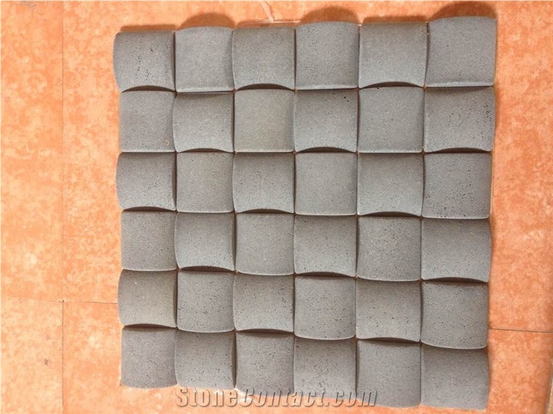 Inca Grey Mosaics Basalt / Basaltina / Basalto, China Grey Basalt Mosaic