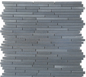 Linear/Honed/Hainan Grey Basalt Mosaic/Natural Stone Mosaic/Strips Mosaic