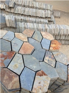 Rusty Slate Flagstone, China Slate Pavers, Paving Stone