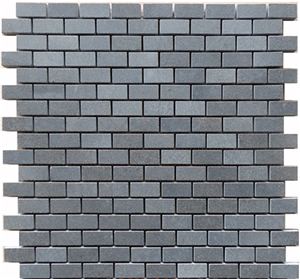 Strips Mosaic/Natural Stone Mosaic/Linear/Hainan Grey Basalt Mosaic/Honed