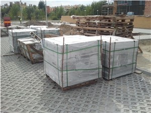 Wuhan G603 Block Granite Steps Standard Packing, Grey Granite Balustrade Railing