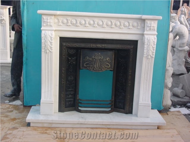 Best China White Marble Hand Carved Fireplace Surround