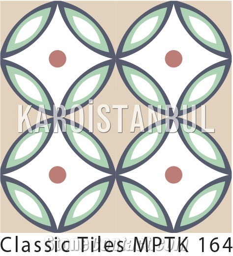 Encaustic Cement Tile, Multicolor Terrazzo and Quartz Stone Tiles