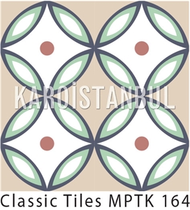 Encaustic Cement Tile, Multicolor Terrazzo and Quartz Stone Tiles