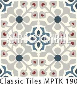 Encaustic Cement Tile, Multicolor Terrazzo and Quartz Stone Tiles