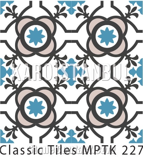 Encaustic Cement Tile, Multicolor Terrazzo and Quartz Stone Tiles