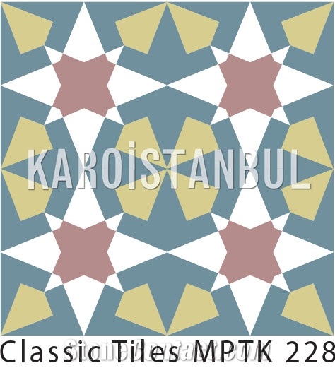 Encaustic Cement Tile, Multicolor Terrazzo and Quartz Stone Tiles