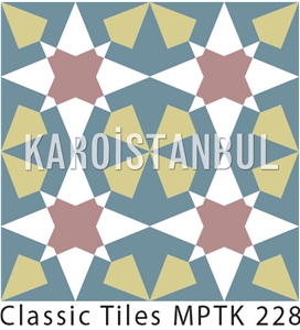 Encaustic Cement Tile, Multicolor Terrazzo and Quartz Stone Tiles