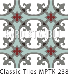 Encaustic Cement Tile, Multicolor Terrazzo and Quartz Stone Tiles